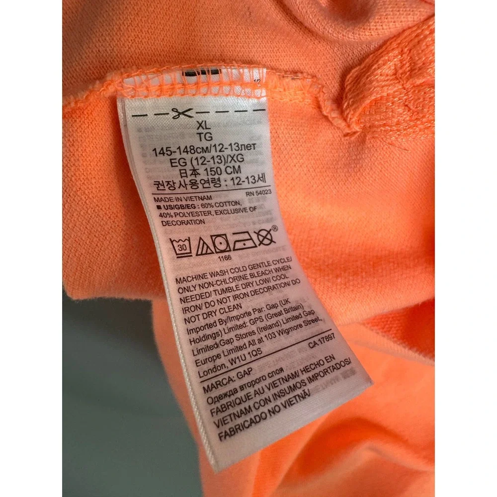 Gap Kids‎ Star Wars Chewbacca Orange Polo Shirt XL 12 Short Sleeve Embroidered